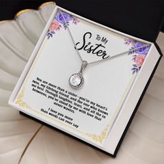 Eternal Love Necklace Gift for Sister